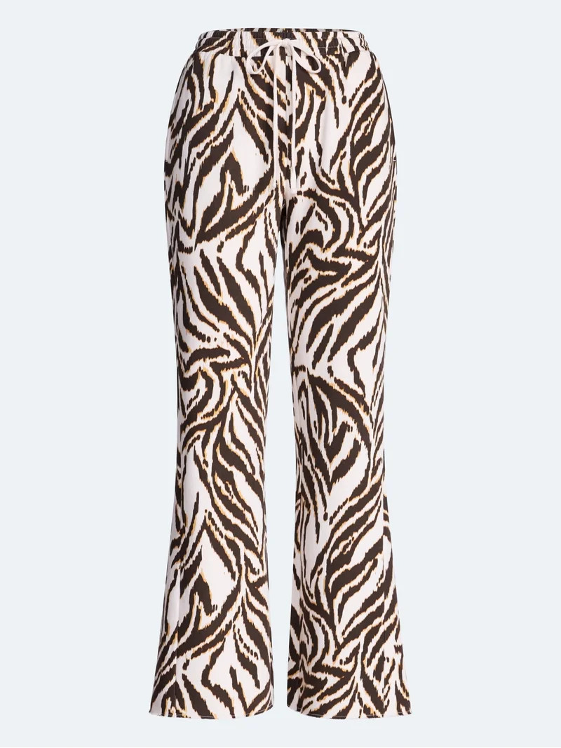 Scoop Women\u2019s and Women's Plus Mineral Washed Fleece Flare Leg Sweatpants, Sizes XS-4X | Walmart (US)