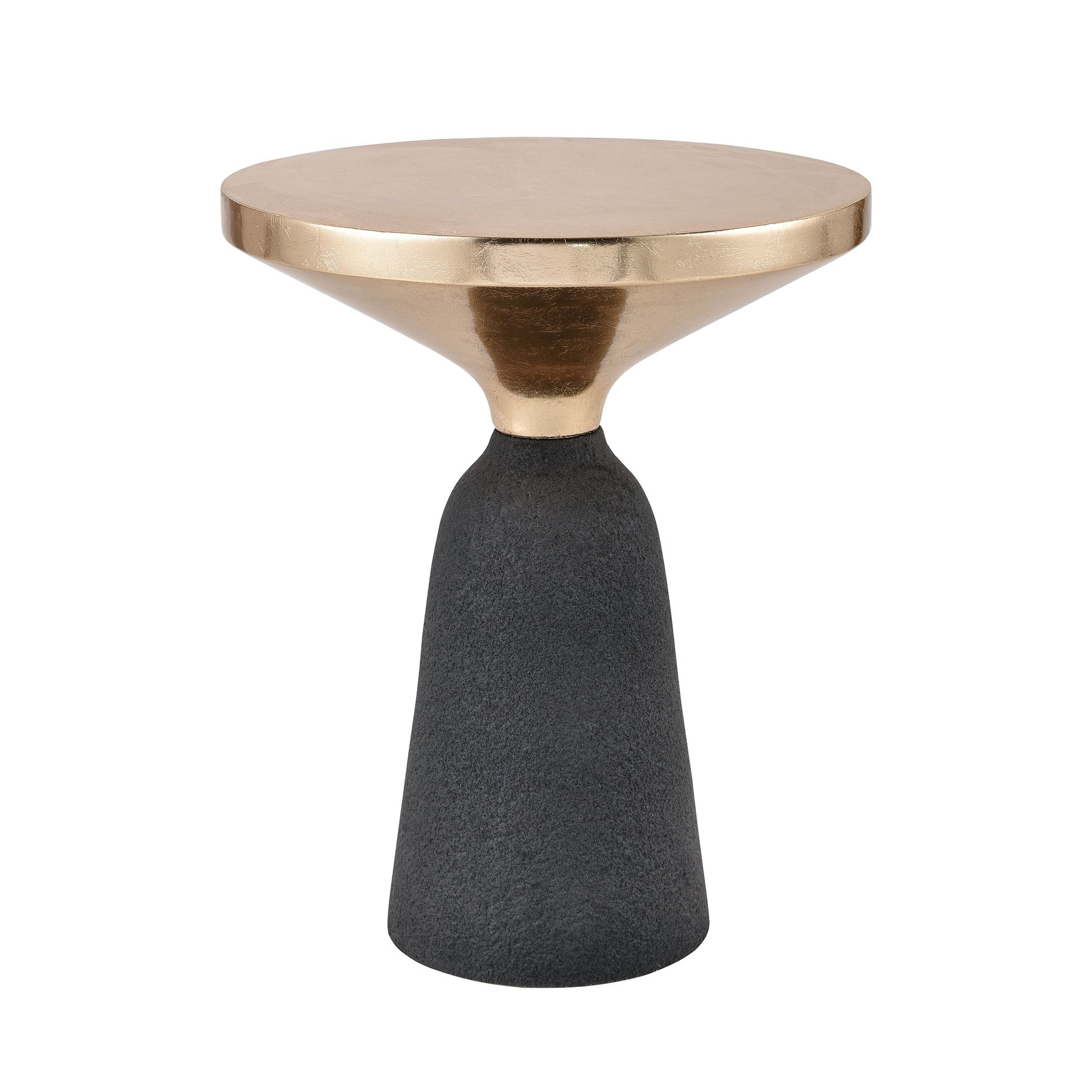 Graves Accent Table In Shiny Gold And Black | Scout & Nimble