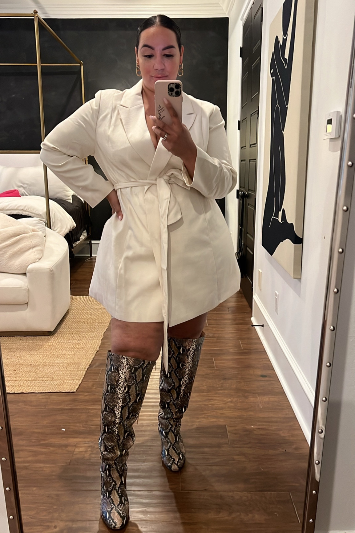 H&M, plus, curvy, belted dress, linen dress, size 20, 

#LTKcurves #LTKworkwear #LTKunder50