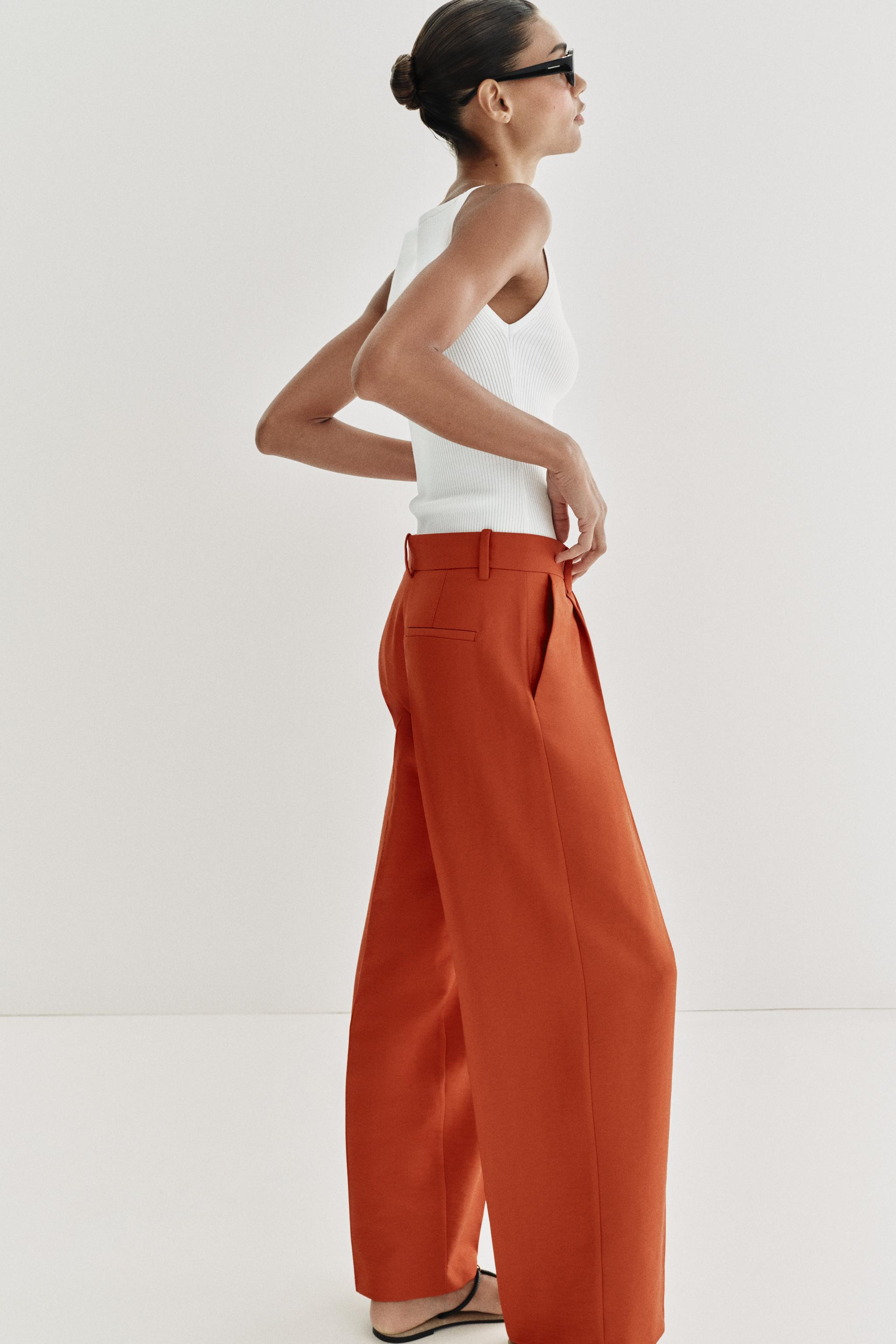 PLEATED STRAIGHT LEG PANTS | Zara US