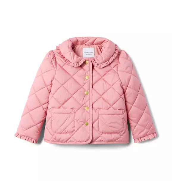 Quilted Ruffle Collar Jacket | Janie and Jack