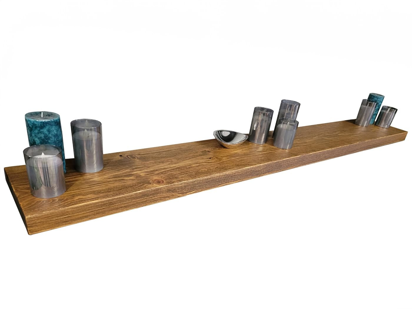 Joel's Antiques 72 Inch Wooden Floating Shelves for Wall - 72x12x2 in - Made of Natural Wood - Lo... | Amazon (US)