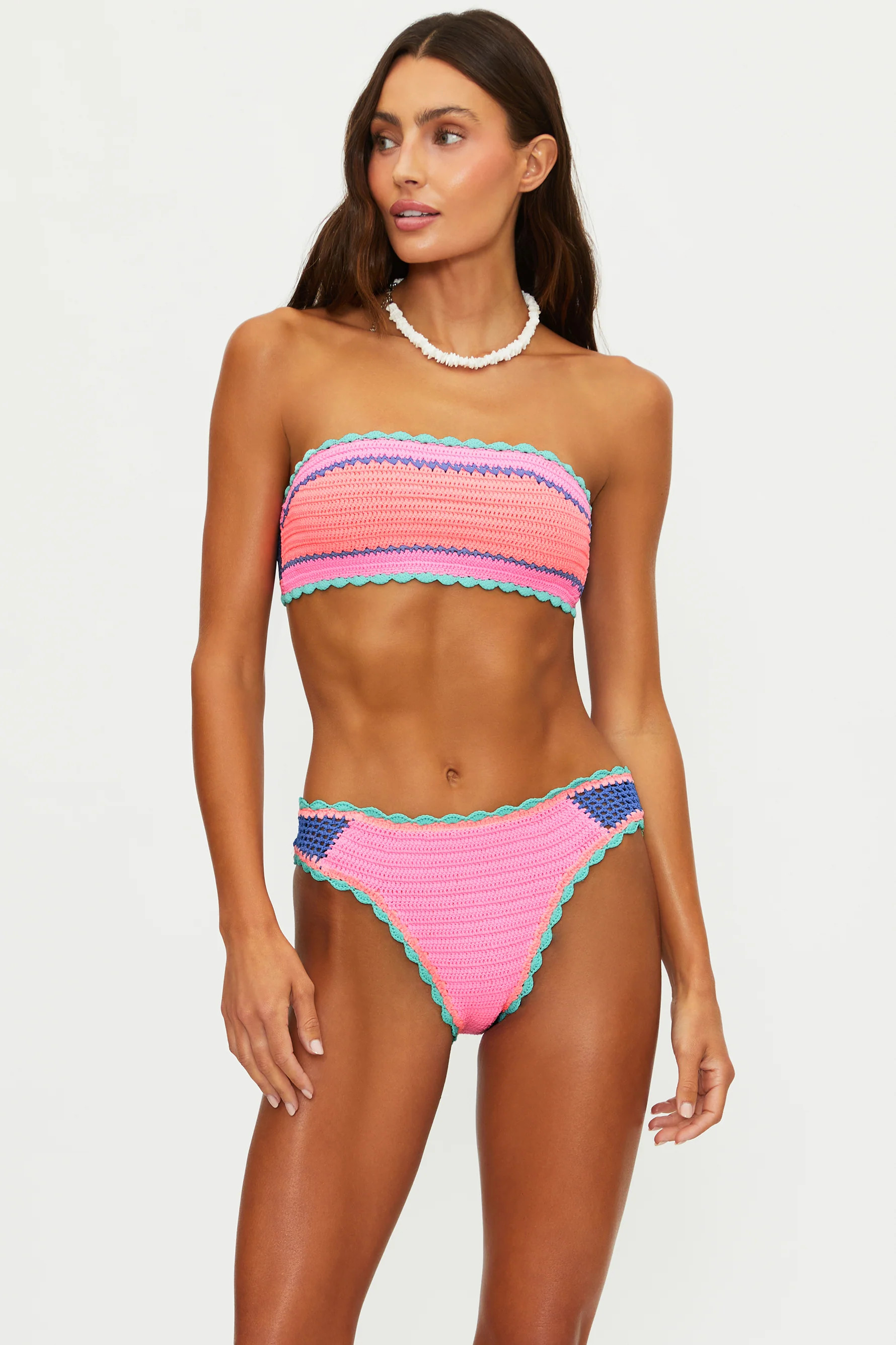 Rey Top Sea Breeze Crochet | Strapless Crochet Bikini Top | Beach Riot | Beach Riot