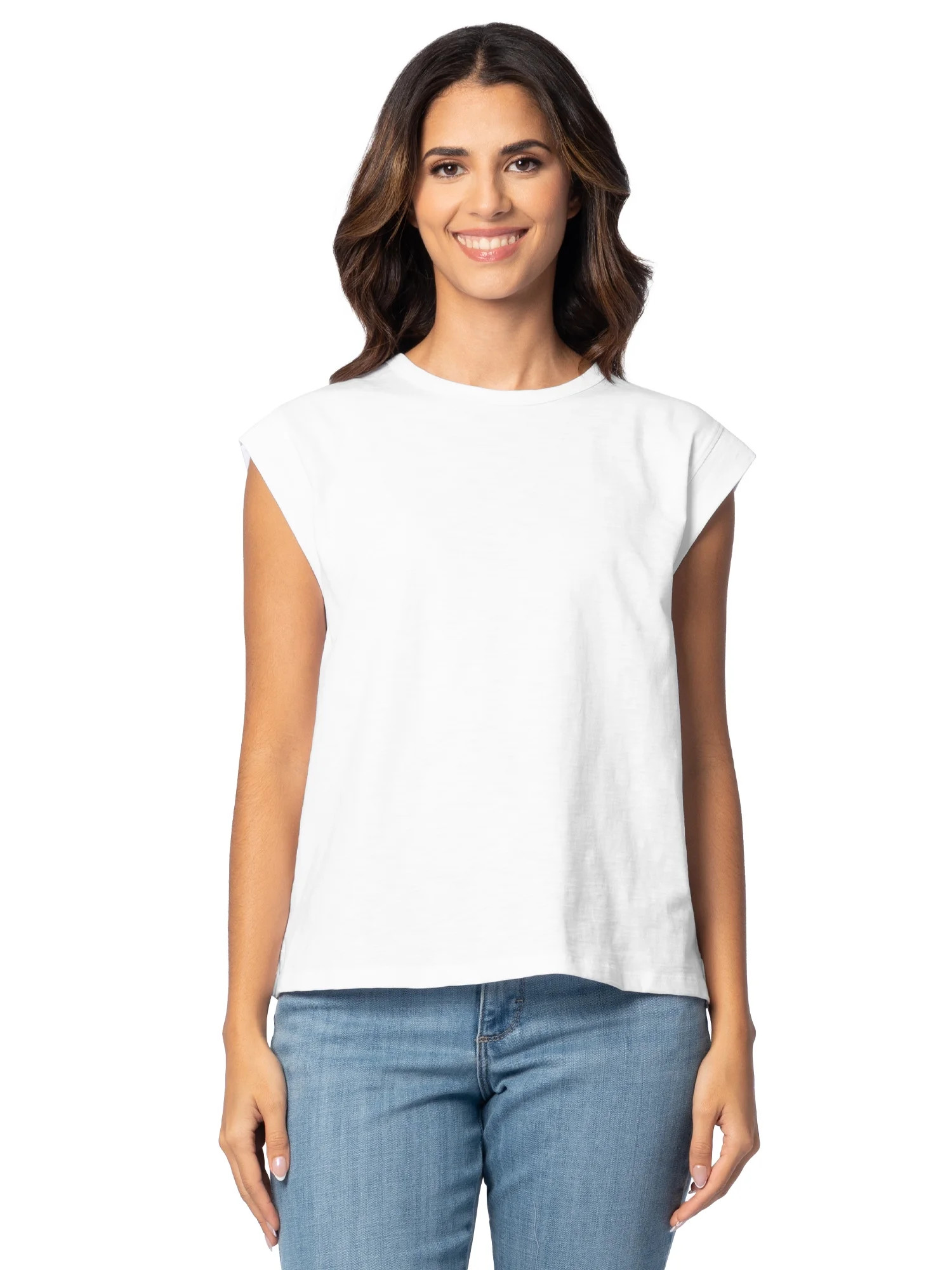 Time and Tru Women's Muscle Tee, Sizes XS-XXXL | Walmart (US)
