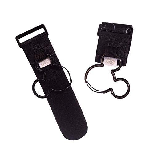 Disney Baby by J.L. Childress Baby Stroller Hooks - Essential Travel Accessories for Mom, Carabiner Clip for Stroller, Heavy Duty, Holds Water Bottles & Diaper Bags - Mickey Mouse, 2 Pack | Amazon (US)