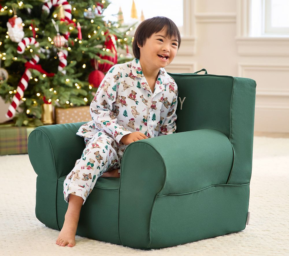 Holiday Teddy Bears Flannel Kid Pajama Set | Pottery Barn Kids