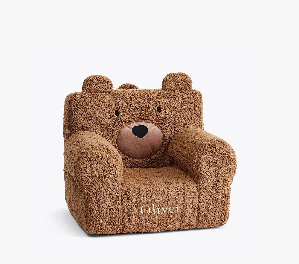 My First Anywhere Chair(R), Cozy Critter Caramel Sherpa Bear | Pottery Barn Kids