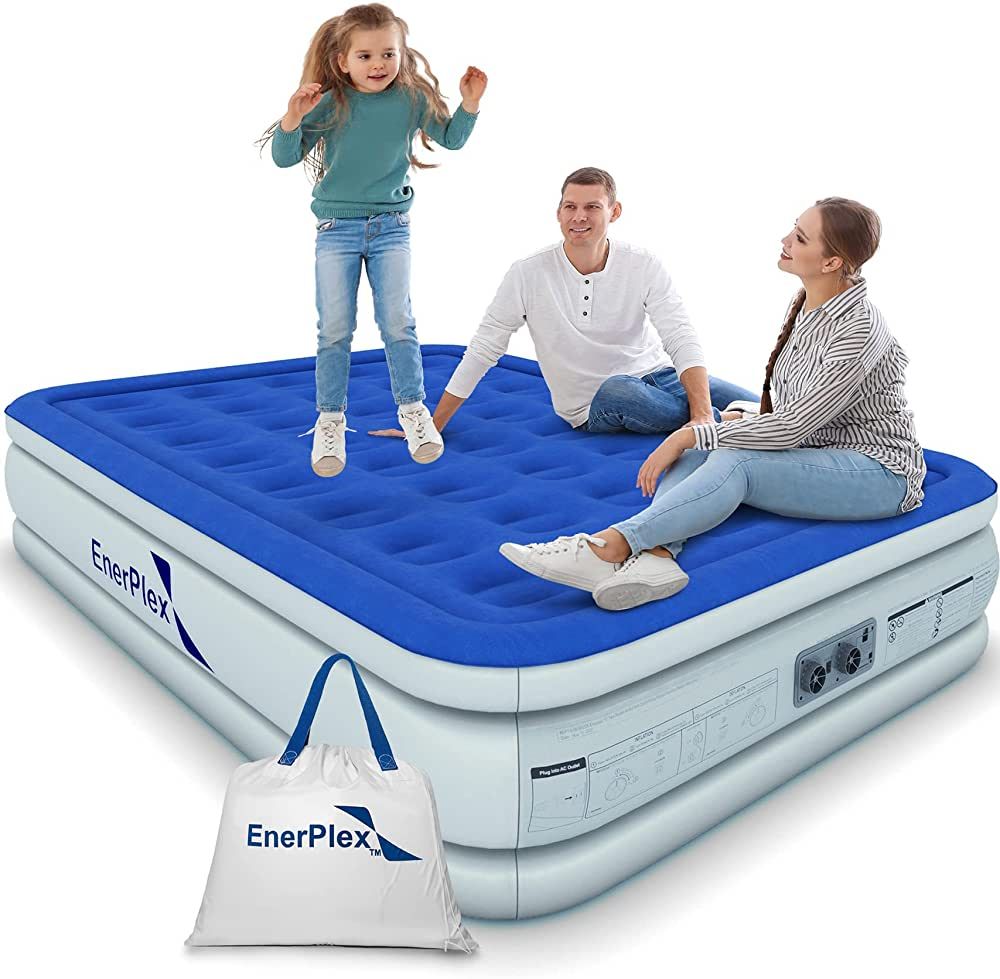 EnerPlex Air Mattress with Built-in Pump - Double Height Inflatable Mattress for Camping, Home & ... | Amazon (US)