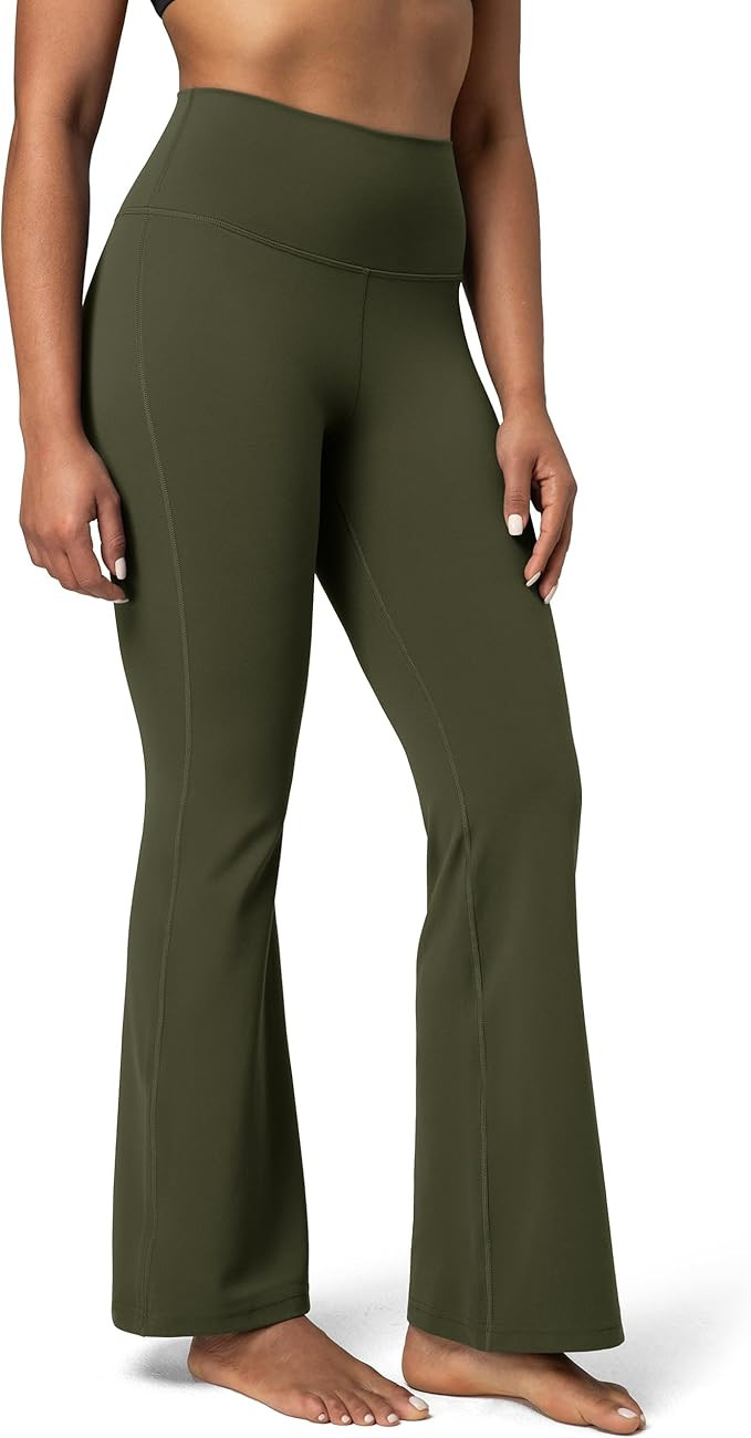 Colorfulkoala Women's Dreamlux Workout Flare Leggings High Waisted Wide Leg Bootcut Yoga Pants 29... | Amazon (US)