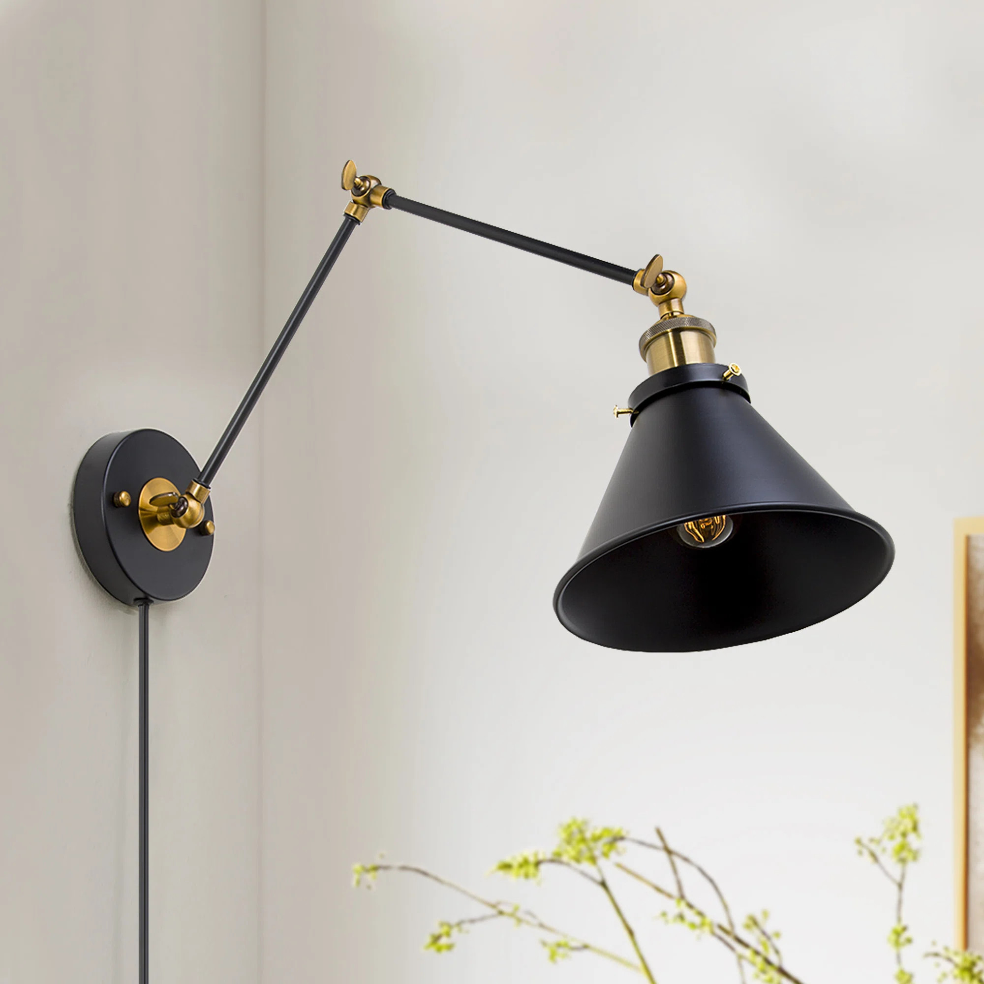 Ifill Black Iron Dimmable Spotlight | Wayfair North America