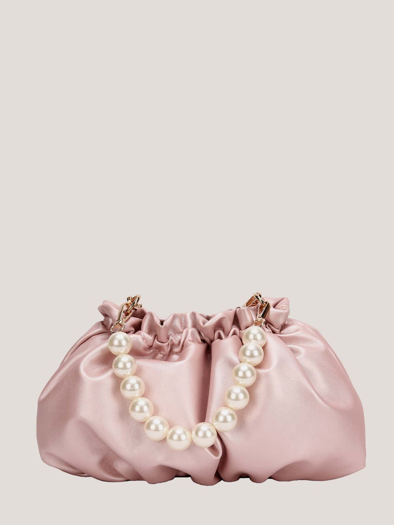 Faux Pearl Decor Satchel Bag | SHEIN