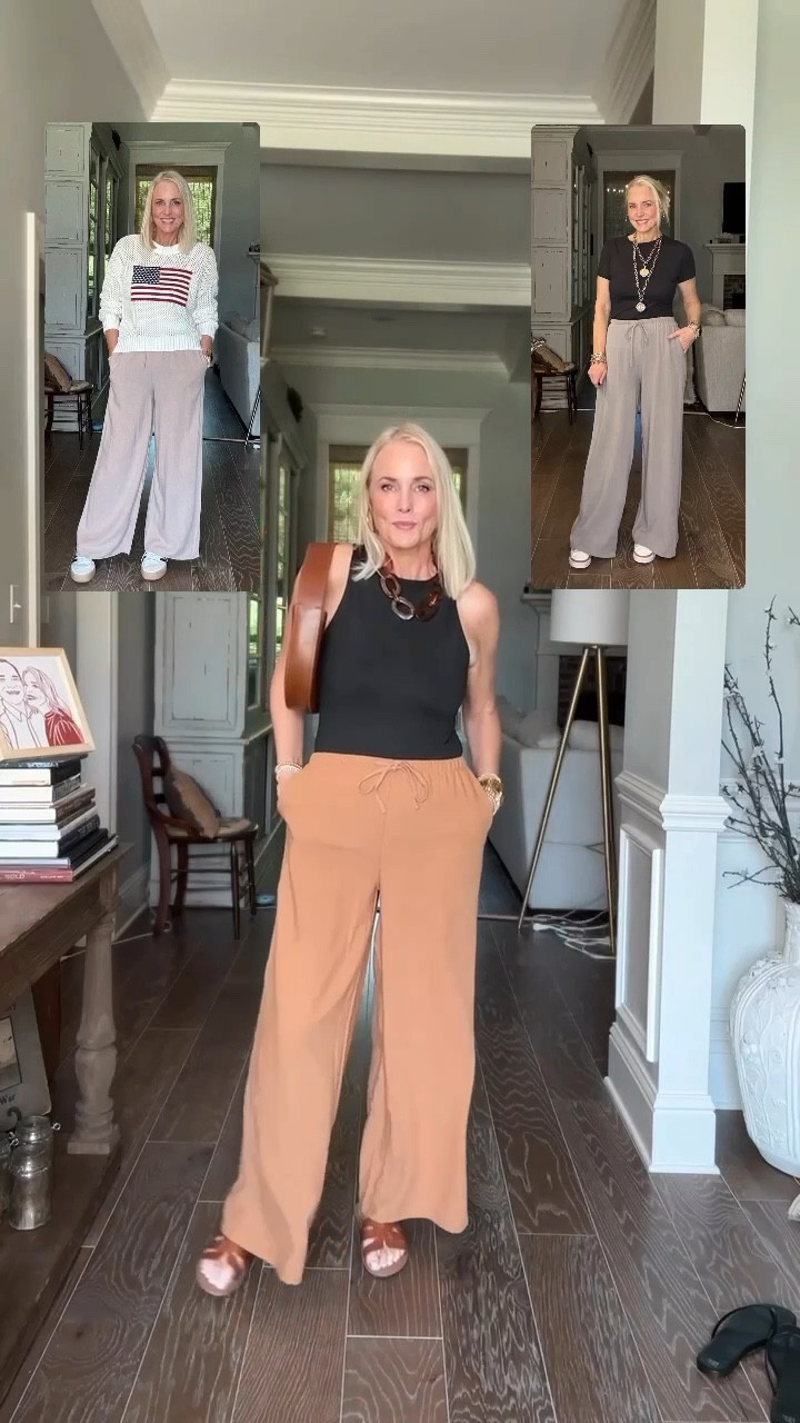 Ladies, get ready to elevate your wardrobe with The Perfect Pants, now on sale for Amazon Prime Day! ✨ I adore these breezy linen palazzo pants and own them in three gorgeous colors. They're a staple in my weekly rotation!

With a functional drawstring and strong elastic waistband, they fit like a dream and are perfect for us taller girls (I'm 5'8"!). 🌟 Dress them down for a relaxed pool or beach day, or dress them up with platform sandals, a chic blouse, and statement jewelry for an elevated look. The styling possibilities are endless! 

Don't miss out on these must-have pants! Grab yours now and enjoy the endless versatility they offer. 

#LTKSaleAlert #LTKVideo #LTKxNSale