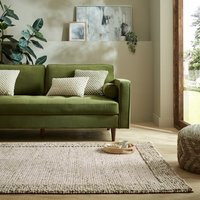 Pebble Wool Border Rug | Dunelm (migrated)