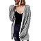 Dokotoo Women's 2023 Fashion Casual Open Front Long Sleeve Chunky Cable Knit Cardigans Sweaters O... | Amazon (US)
