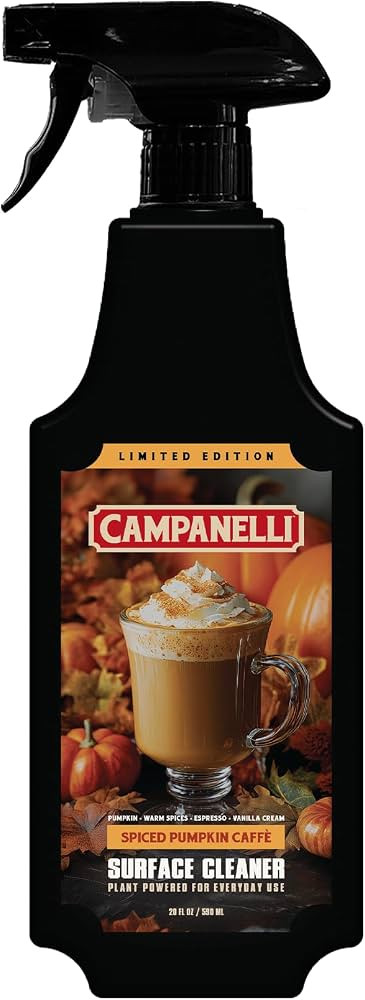 CAMPANELLI Multi-Surface Cleaner Spray, Spiced Pumpkin Caff\u00e8 Scent, 20 Oz | Amazon (US)
