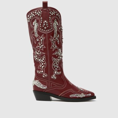Womens Burgundy Azalea Wang Maise Western Boots | schuh | Schuh
