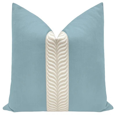 CLASSIC LINEN // HYDRANGEA BLUE + TRELLIS TRIM // NATURAL | LITTLE DESIGN LLC