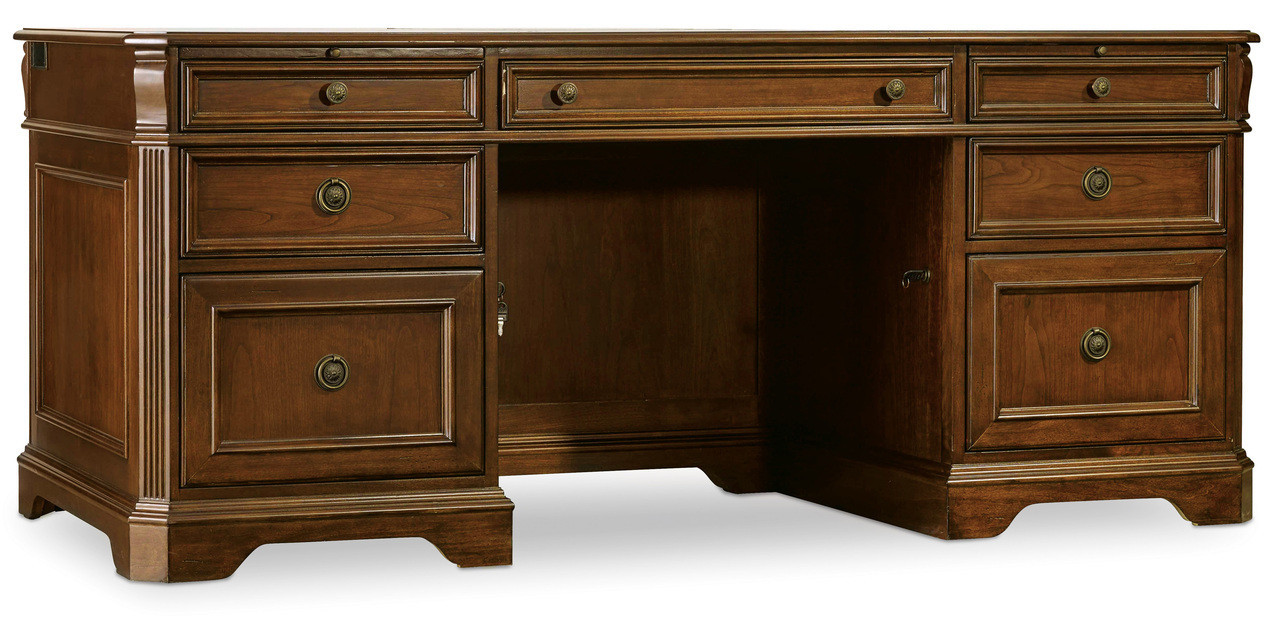 Brookhaven Medium Wood Executive Desk | 1stopbedrooms