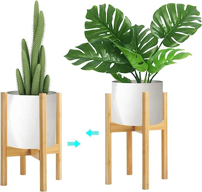 KETIEE Plant Stand, Wooden Plant Stands Indoor Plant Pot Holder Mid Century Modern Flower Potted ... | Amazon (UK)