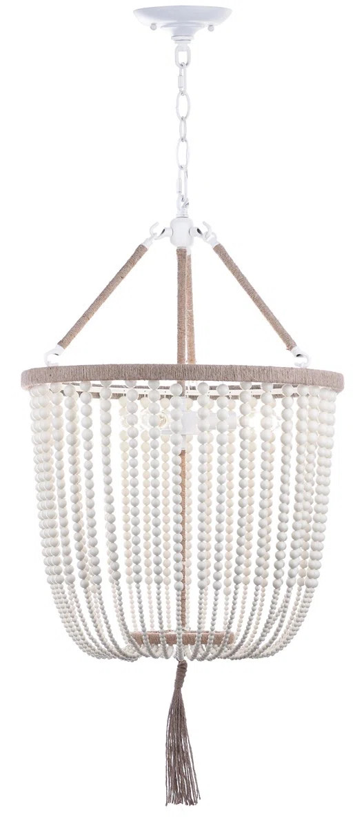 Leyva 3 - Light Unique / Statement Empire Chandelier with Beaded Accents | Wayfair North America