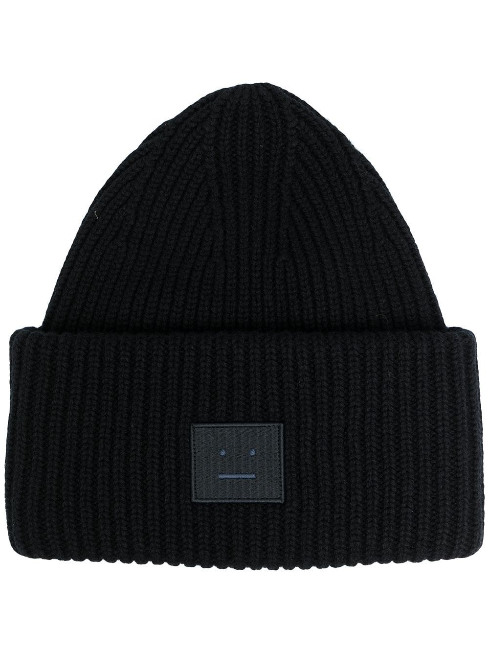 Face patch ribbed beanie | Farfetch (US)