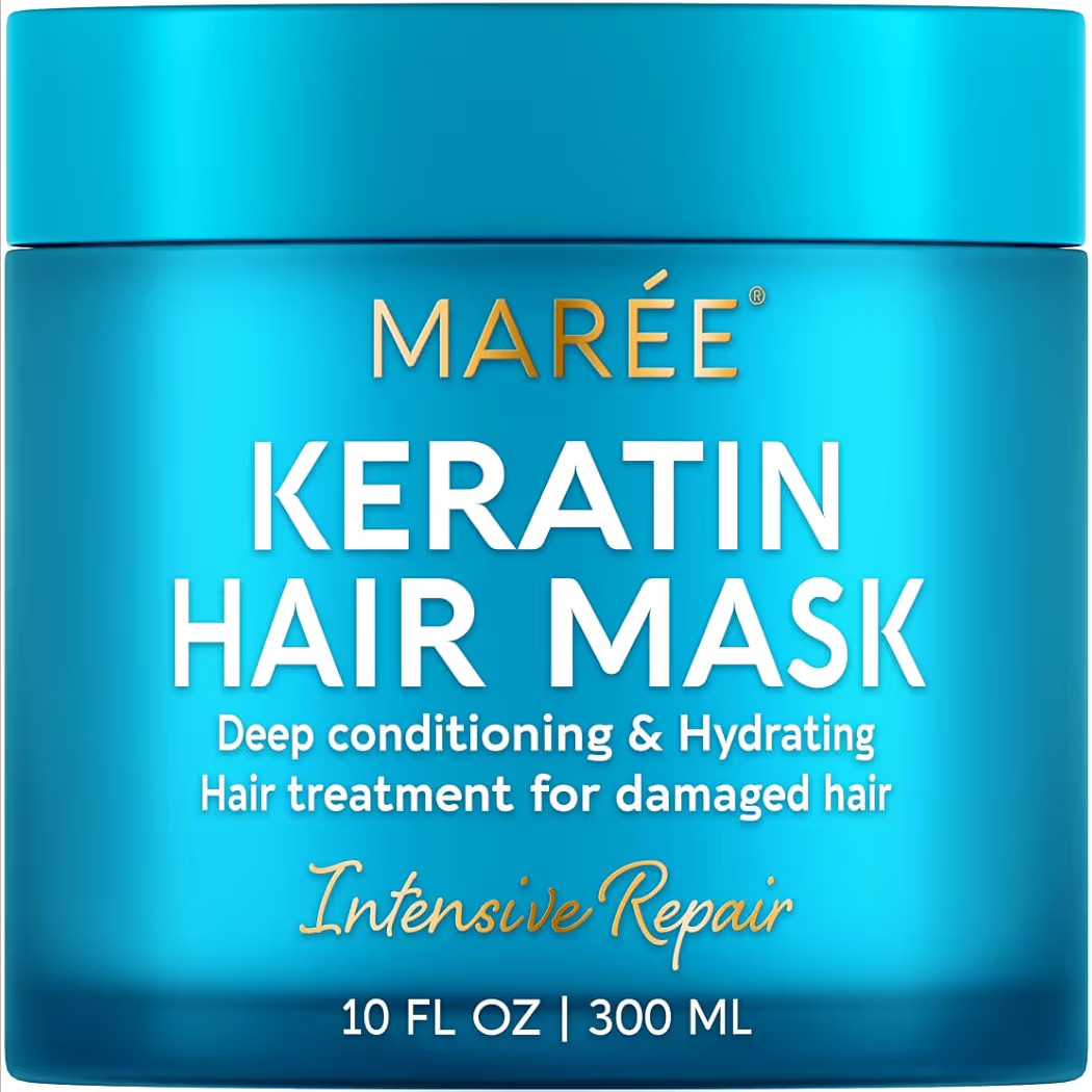 MAREE Deep Conditioning Hair Mask for Damaged Hair Treatment - Keratin Hair Care for Hydrating Gr... | Amazon (US)