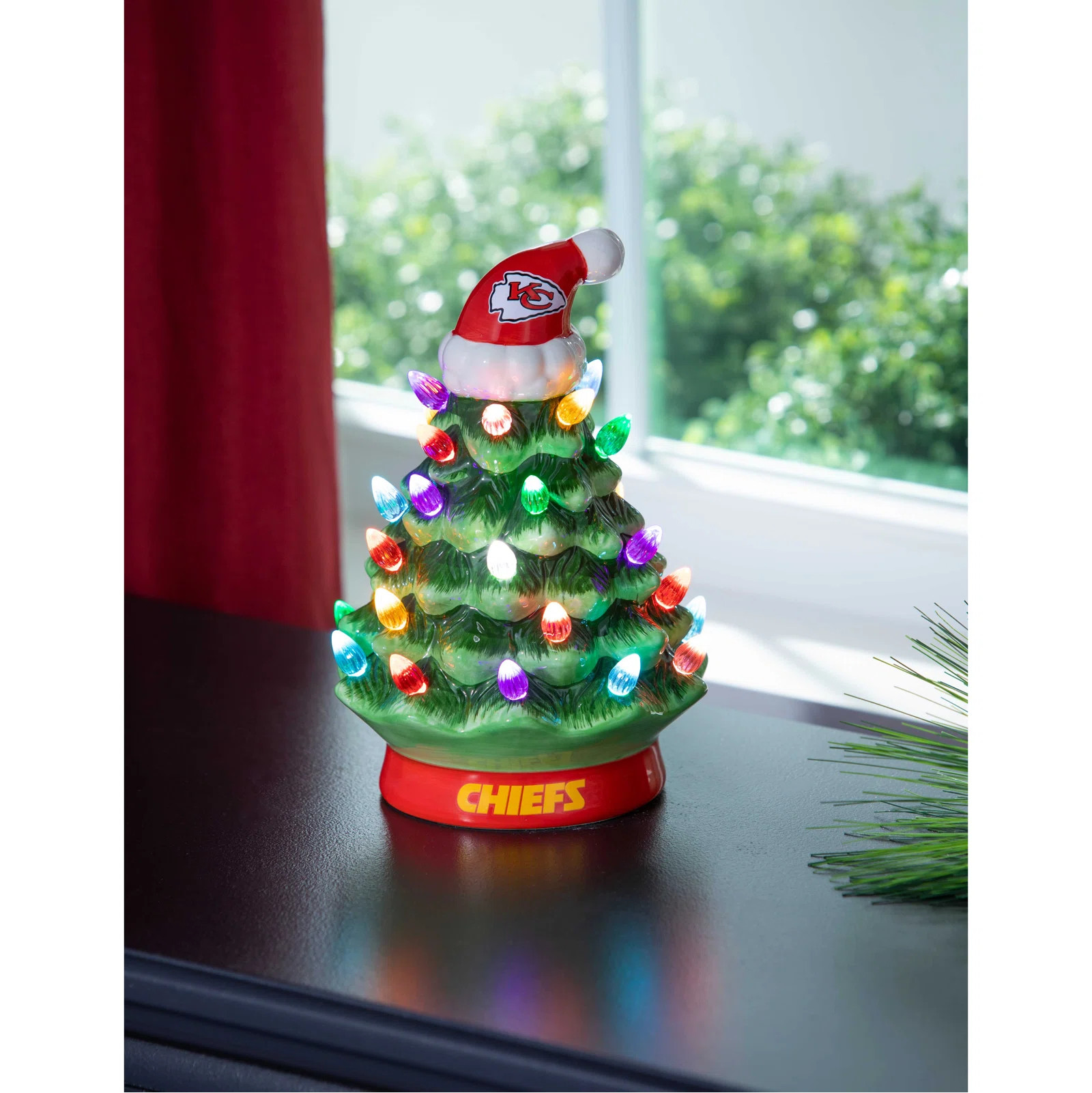 Maclachlan 8" NFL Ceramic Christmas Tabletop Tree | Wayfair North America