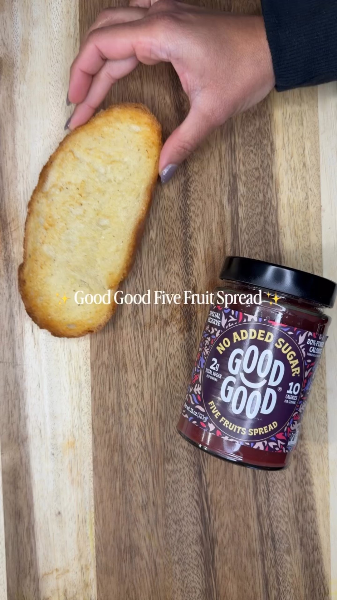 When your breakfast tastes like dessert but still feels wholesome 😍 Good Good’s Five Fruits Spread is that. 
Paired it with vanilla Greek yogurt and wow 🤍🍓

#goodgoodbrand #chicagohummingbirds @goodgoodbrand
@wholefoods 

 #GoodGood #FiveFruitSpread #YogurtToast #EasyBreakfast #LTKFood #instafood 

Good Good Five Fruits Spread, fruit spread, healthy breakfast, yogurt toast, vanilla Greek yogurt, sweet and creamy, easy breakfast idea, wholesome snack, toast recipe, breakfast inspo, fruity flavor, healthy snack ideas, quick breakfast, simple recipes, pantry staples