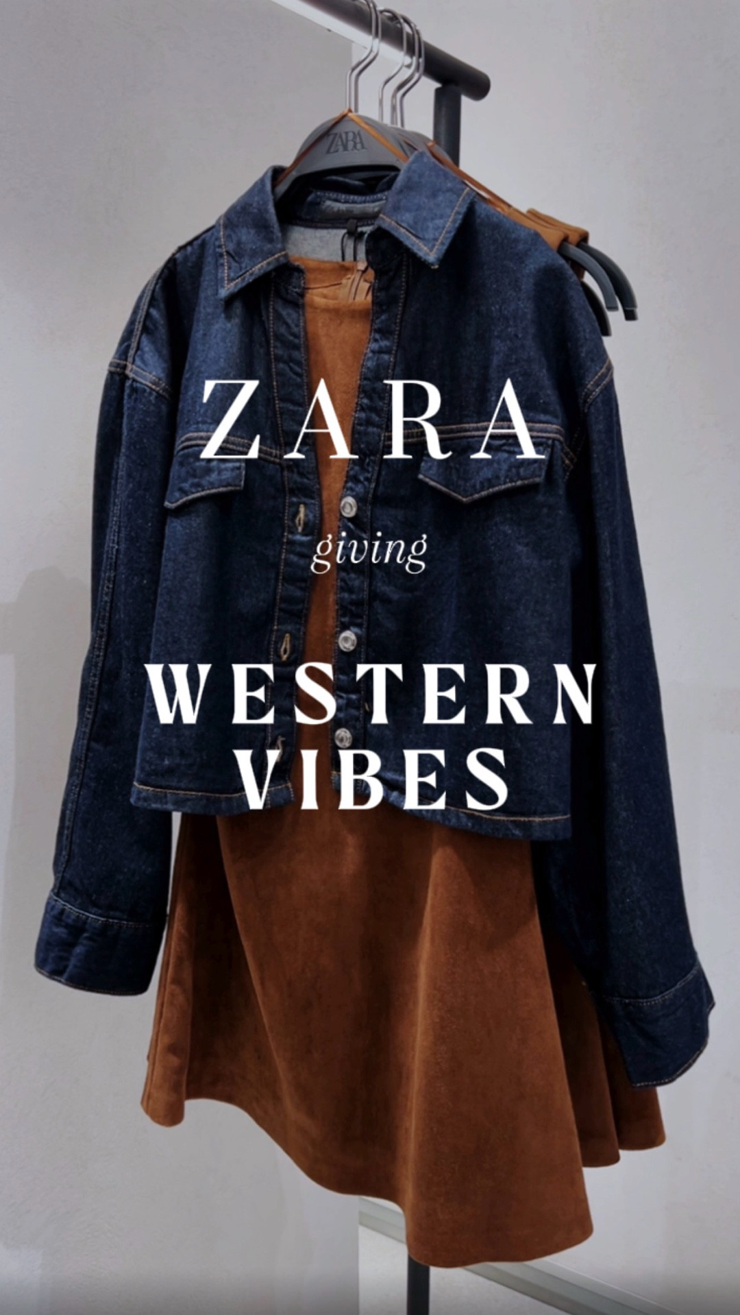 ZARA is fully in its western era and I’m not mad about it 🤠

This combo feels like designer energy without the designer price - the suede, the denim, the silhouette - it’s giving effortless western chic 🤎

Perfect for:
• country concerts
• Nashville trips
• casual date nights
• or just elevating your everyday outfits

zara western outfit, zara western vibes, western fashion trend 2026, zara denim jacket outfit, suede mini dress outfit, brown suede dress zara, western chic outfit, cowgirl aesthetic outfit, modern western style, zara new collection 2026, fall western outfits, spring western outfits, country concert outfit, nashville outfit ideas, rodeo outfit ideas, casual western outfit, everyday outfit inspo, date night outfit western, girls night outfit idea, vacation outfit western, zara outfit ideas, zara haul 2026, effortless chic outfits, neutral outfit aesthetic

#LTKootd #LTKFestival #LTKgrwm
