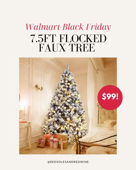 Walmart Black Friday Deals - 7.5 Ft Flocked Faux Tree for under $100!!

#LTKHolidaySale #LTKHoliday #LTKfindsunder100