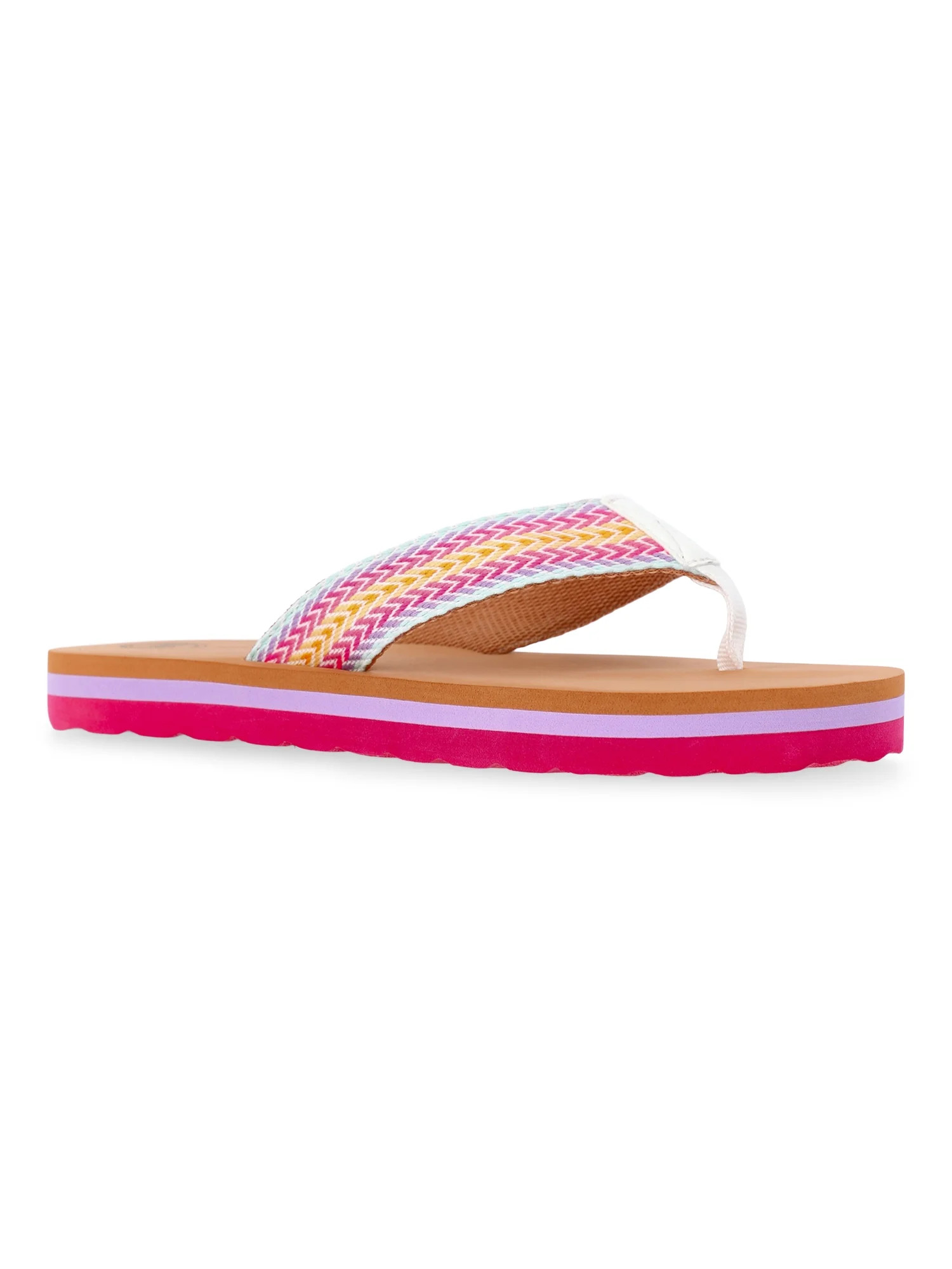 Wonder Nation Toddler and Girls Casual Flip Flops | Walmart (US)