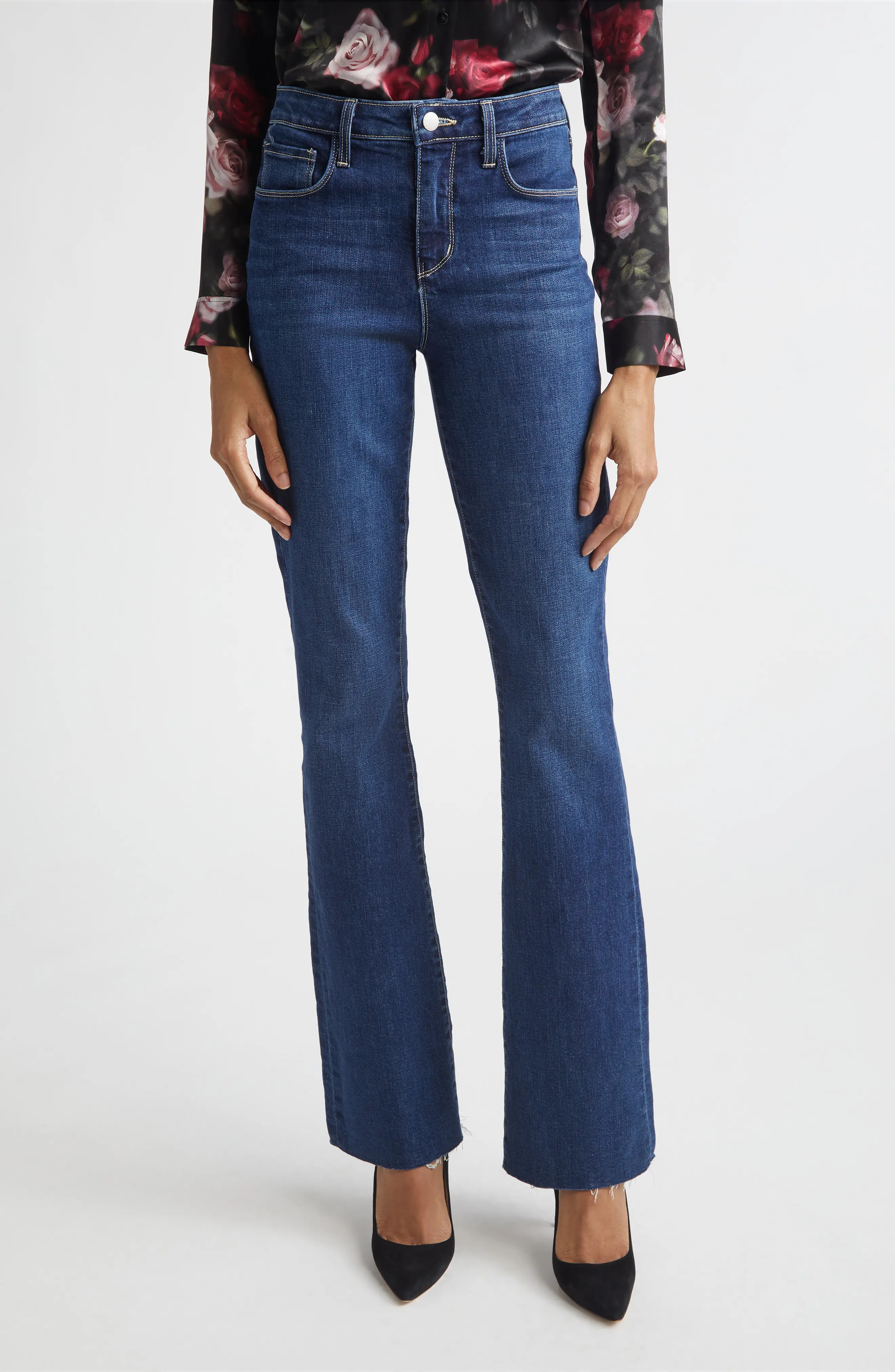 Ruth Raw Hem Straight Leg Jeans (Women) | Nordstrom | Nordstrom