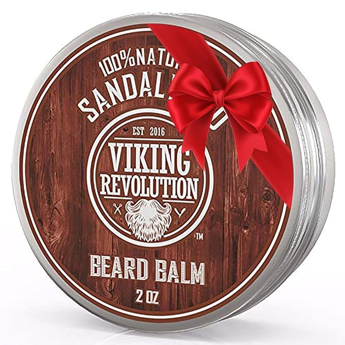 Viking Revolution Sandalwood Beard Balm - Beard Butter with Argan Oil, Beard Softener for Men wit... | Amazon (US)