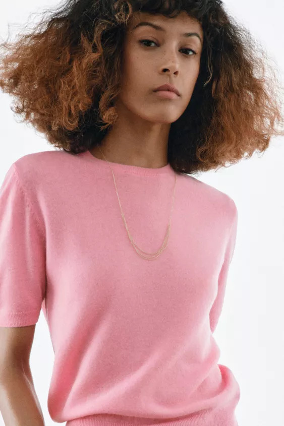 100% WOOL SHORT SLEEVE JUMPER | Zara US