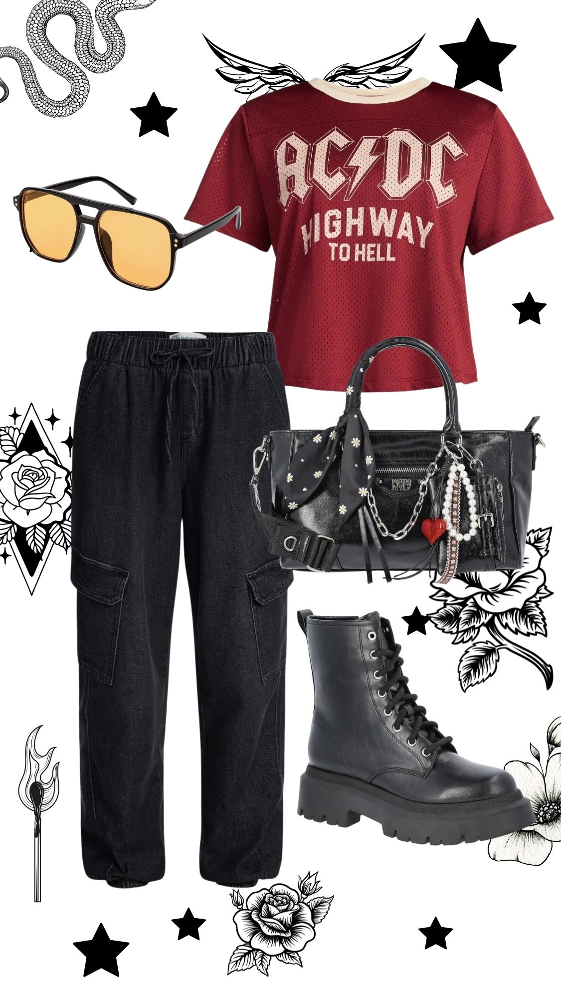 Edgy concert outfit 

#LTKgrwm #LTKootd #LTKMidsize