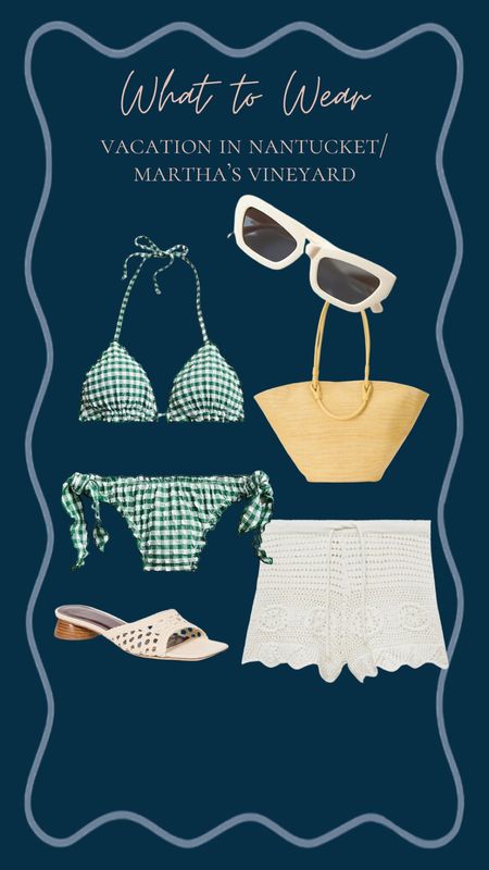 Beach outfit I would wear on vacation to Nantucket or Martha’s Vineyard this summer