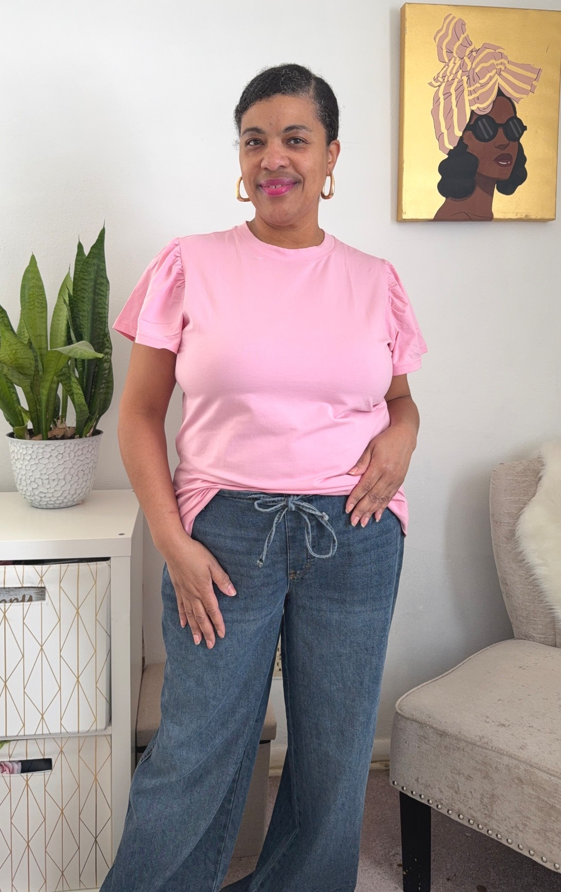 Affordable plus size fashion for spring. Apple shaped outfit idea.

#LTKPlusSize #LTKOver40 #LTKmomlife
