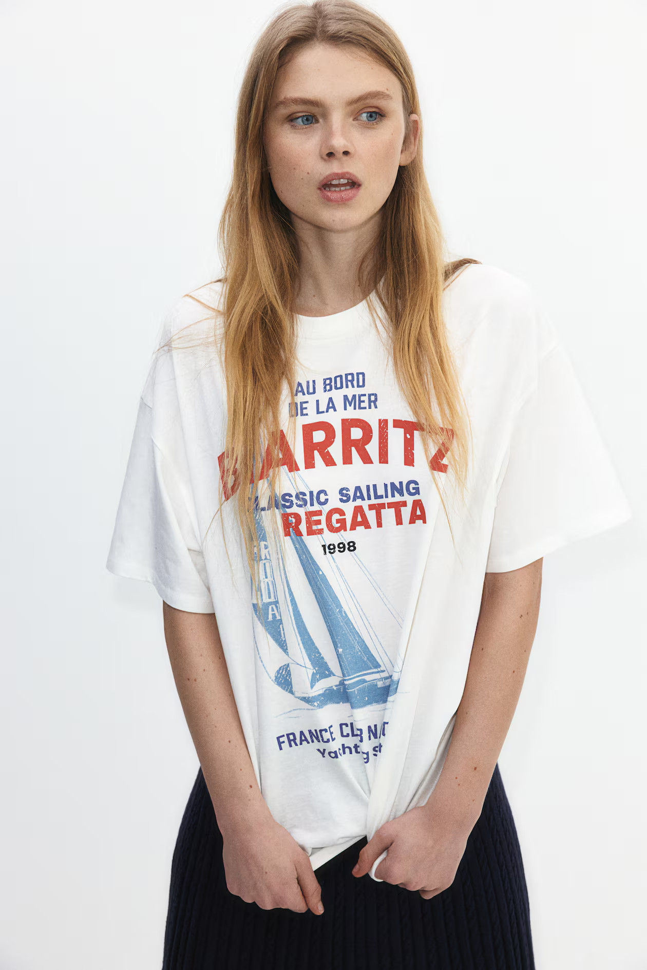 Oversized T-shirt met motief | H&M (DE, AT, CH, NL, FI)