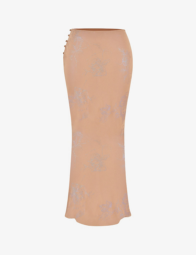 Dyana bias-cut georgette maxi skirt | Selfridges