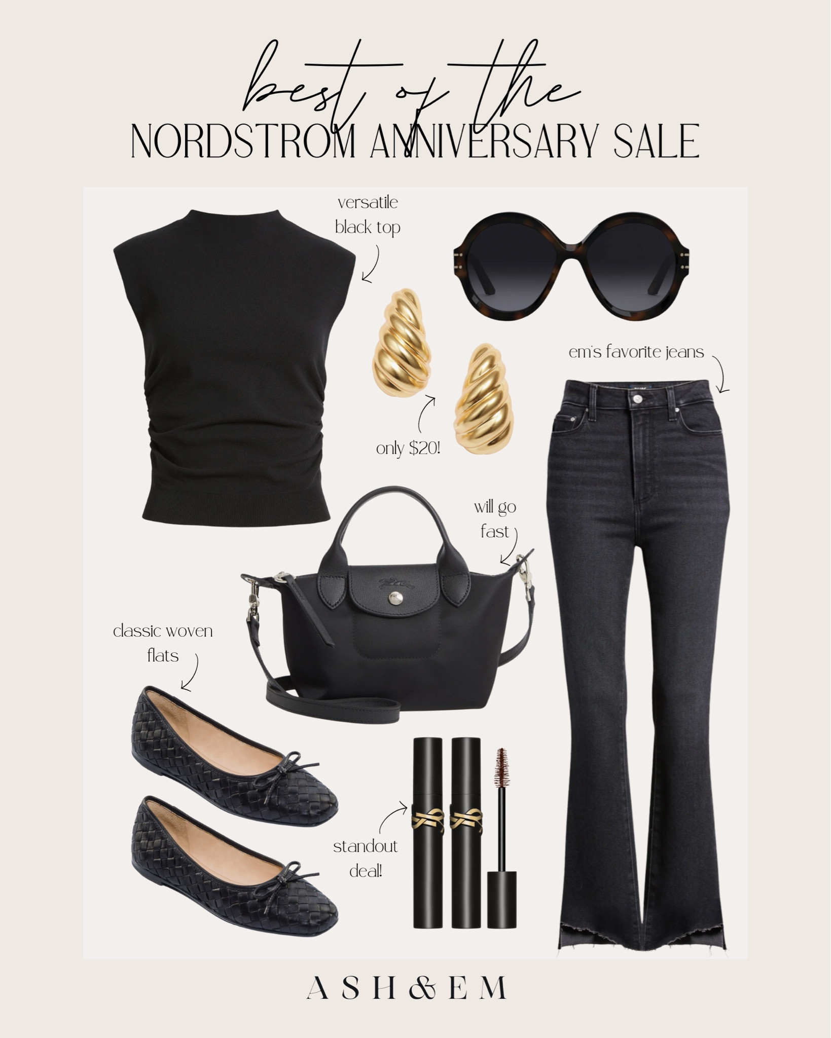 Best of NSALE - all black outfit inspo

#LTKStyleTip #LTKxNSale #LTKSummerSales