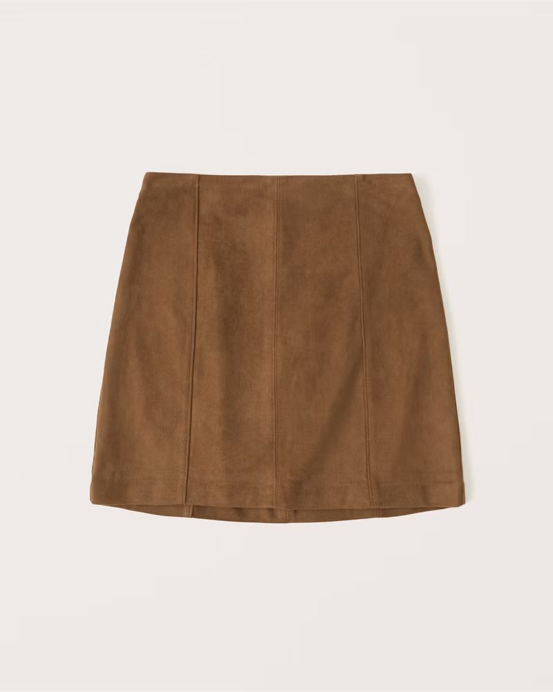 Vegan Suede Mini Skirt | Abercrombie & Fitch (US)