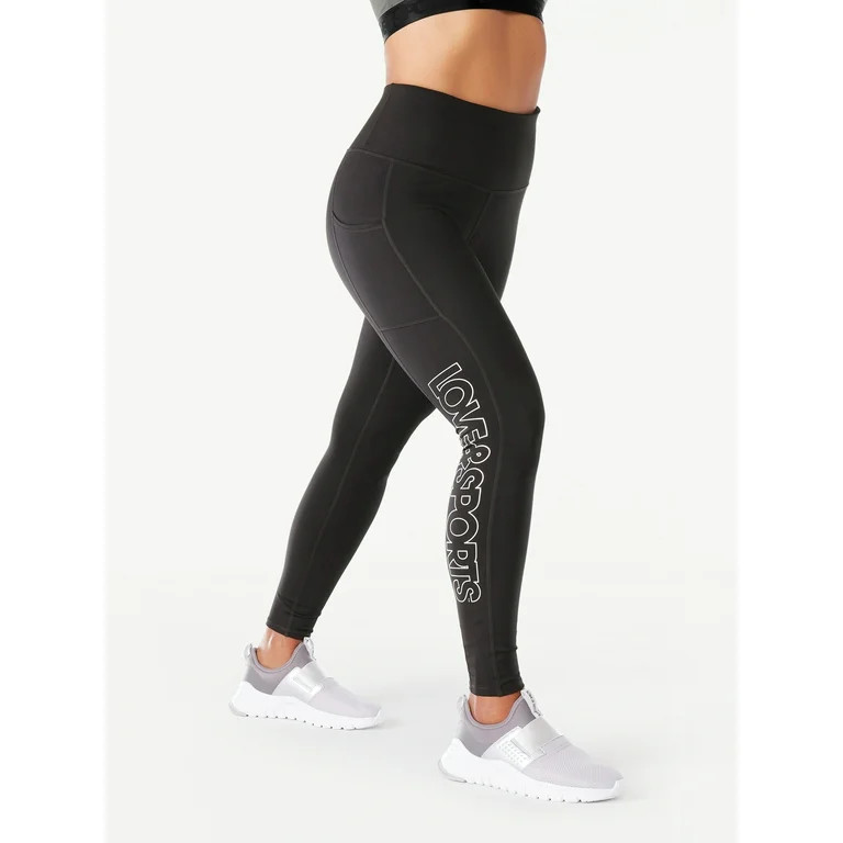 Love & Sports Women’s Active Leggings, Sizes XS-XXXL | Walmart (US)