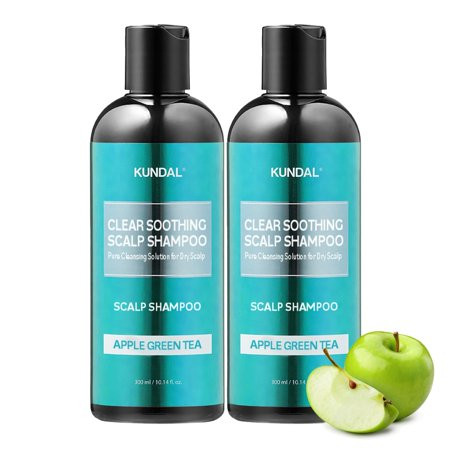 Kundal Pro Deep Cleansing & Oily Scalp [Apple Green Tea] Hair Shampoo - Sensitivity Care Reduce Flakes Relieves Scalp Shampoo 600ml (10.8 Fl Oz x 2ea) C31 | Walmart (US)