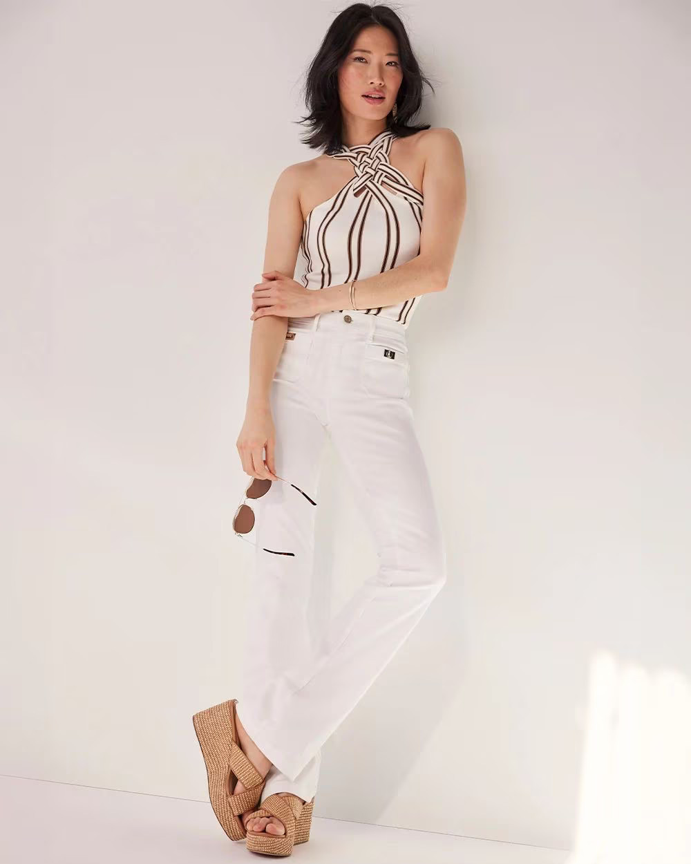 High-Rise Turnlock Skinny Flare Jeans | White House Black Market | White House Black Market