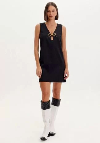 Vestido Curto Decote Laço Lança Perfume | Dafiti (BR)