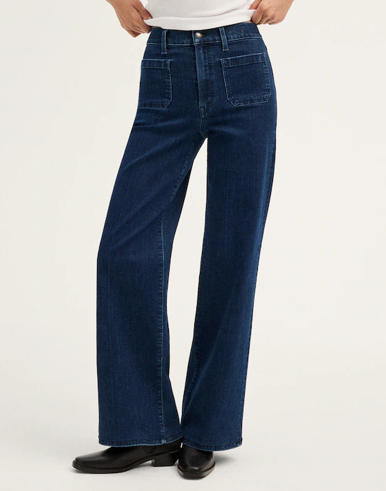 The Emmy Wide-Leg Jean in Super Stretch Denim | Madewell