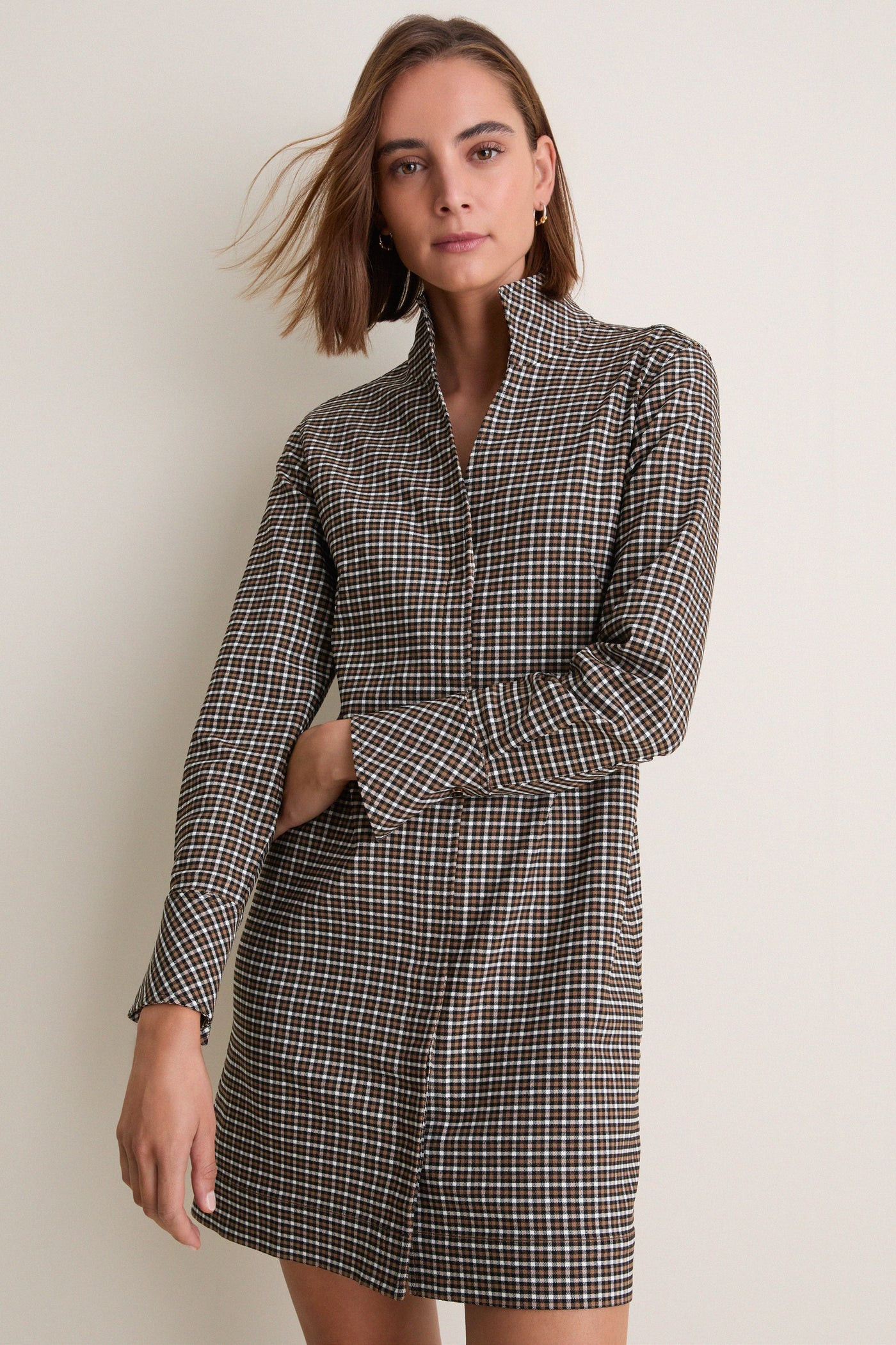 Foxhall Check Bessette Mini Dress | Tuckernuck (US)
