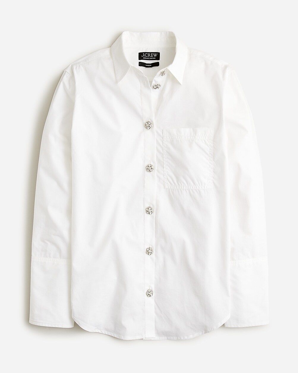 Garçon cotton poplin shirt with jewel buttons | J. Crew US