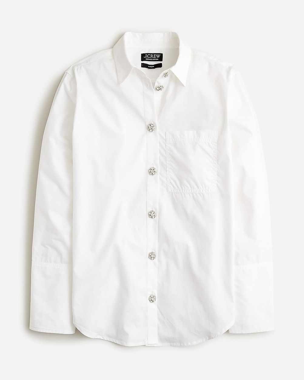 Garçon cotton poplin shirt with jewel buttons | J.Crew US