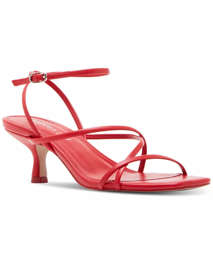 Madden Girl Chique Strappy Kitten-Heel Dress Sandals - Macy's | Macy's